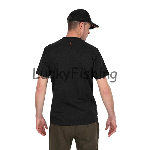 Fox Collection T Rövid ujjú póló - Black&Orange - S