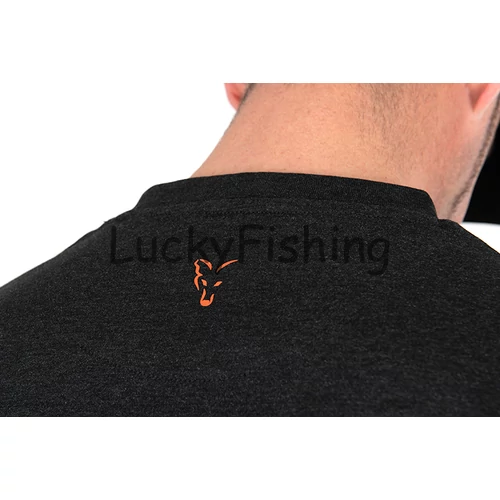 Fox Collection T Rövid ujjú póló - Black&Orange - S