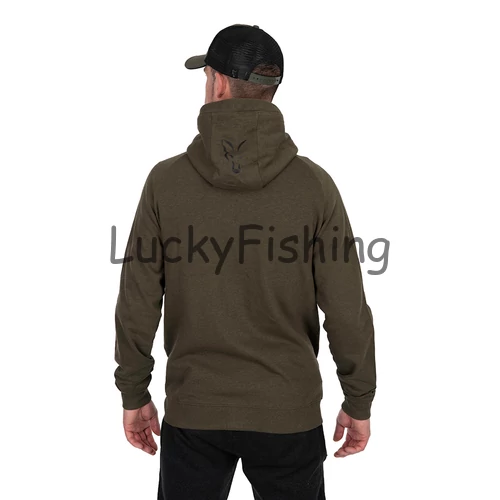 Fox Collection LW Hoody Kapucnis Pulóver - Green&Black - 3XL