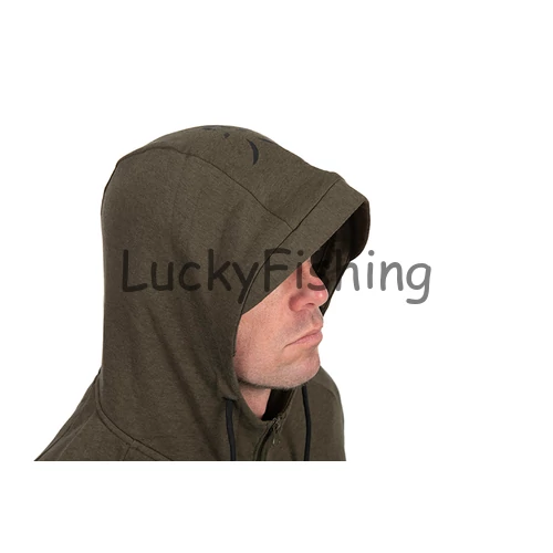 Fox Collection LW Hoody Kapucnis Pulóver - Green&Black - 3XL