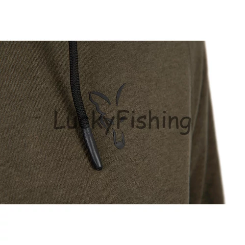 Fox Collection LW Hoody Kapucnis Pulóver - Green&Black - 3XL