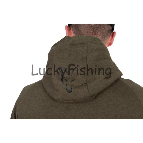 Fox Collection LW Hoody Kapucnis Pulóver - Green&Black - 3XL