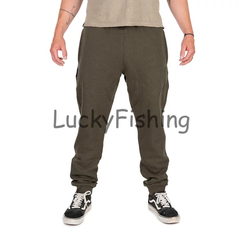 FOX COLLECTION JOGGERS GREEN & BLACK - Zöld és Fekete Szabadidő Nadrág - S