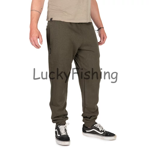 FOX COLLECTION JOGGERS GREEN & BLACK - Zöld és Fekete Szabadidő Nadrág - S