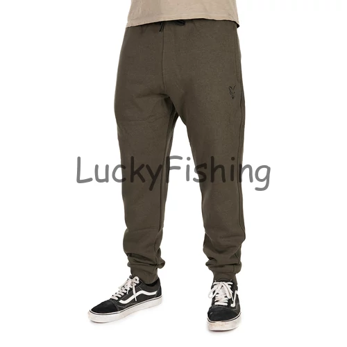 FOX COLLECTION JOGGERS GREEN & BLACK - Zöld és Fekete Szabadidő Nadrág - S