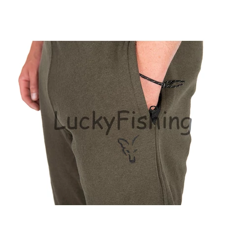FOX COLLECTION JOGGERS GREEN & BLACK - Zöld és Fekete Szabadidő Nadrág - S