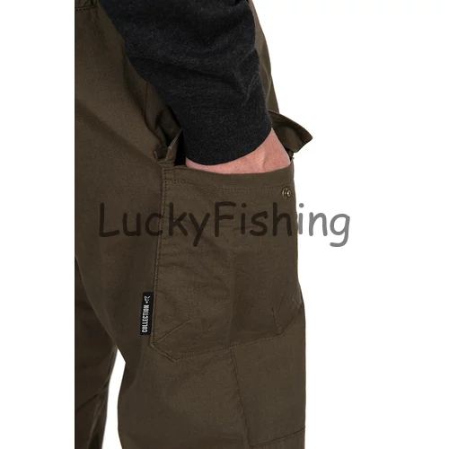 Fox Collection LW Cargo Trouser - Green&Black - 2XL