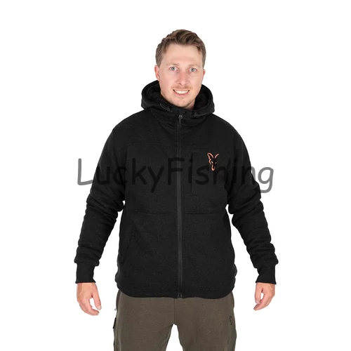 Fox Collection Sherpa Jacket Bélelt Kapucnis Felső B/O Medium