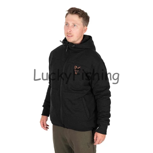 Fox Collection Sherpa Jacket Bélelt Kapucnis Felső B/O Medium