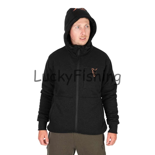 Fox Collection Sherpa Jacket Bélelt Kapucnis Felső B/O Medium