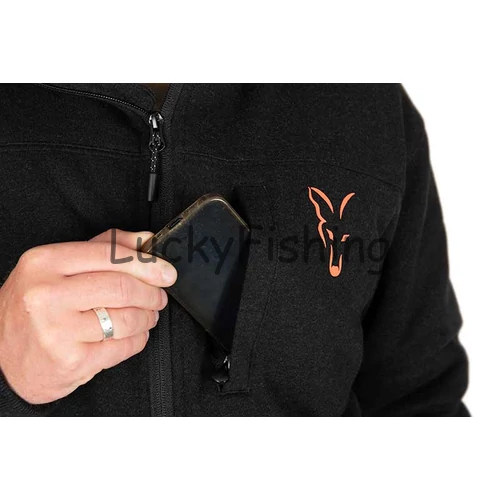 Fox Collection Sherpa Jacket Bélelt Kapucnis Felső B/O Medium