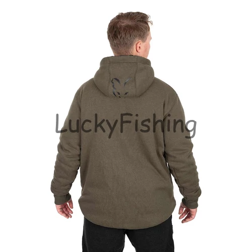 Fox Collection Sherpa Jacket Bélelt Kapucnis Felső G/B Medium