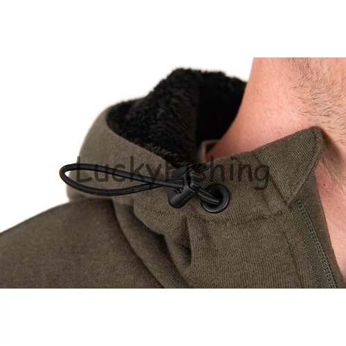 Fox Collection Sherpa Jacket Bélelt Kapucnis Felső G/B Medium