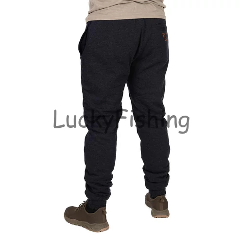 Fox Collection Sherpa Jogger Black & Orange melegítő Nadrág - M