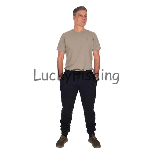 Fox Collection Sherpa Jogger Black & Orange melegítő Nadrág - M