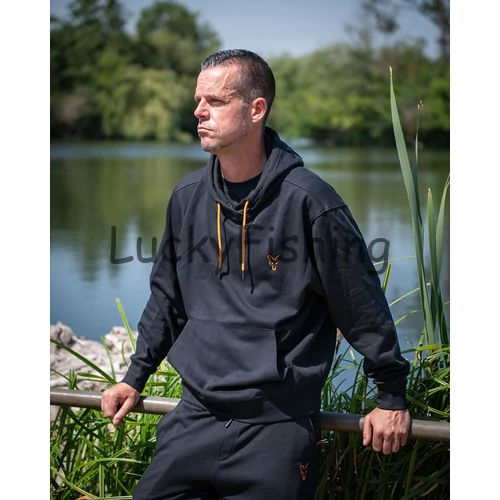 FOX Classic Hoody  - Pulóver - Fekete/Narancs - L
