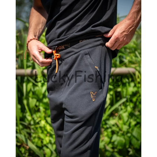 FOX Classic Jogger - Szabadidőnadrág - Fekete/Narancs - 3XL