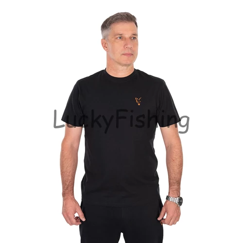 FOX Classic Póló - Fekete/Narancs - 3XL