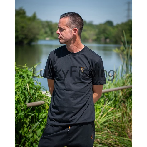 FOX Classic Póló - Fekete/Narancs - 3XL