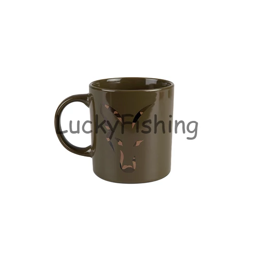 Fox Green and Camo Head Ceramic Mug - KERÁMIA Bögre