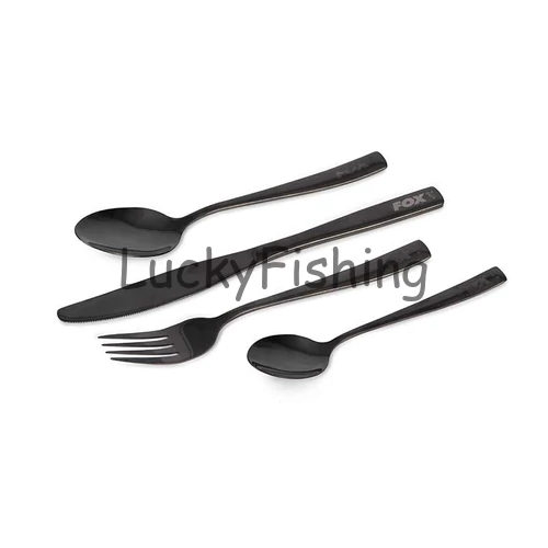 Fox Cookware Black Stainless Cutlery Set – Evőeszközkészlet