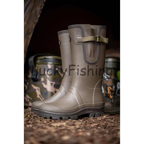 Fox Neoprene Lined Camo khaki Wellies Csizma UK10 EU44