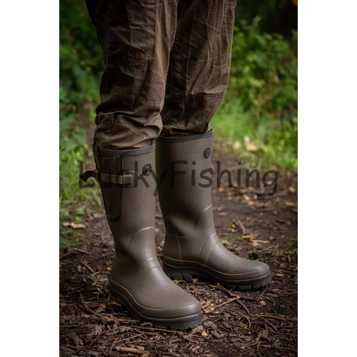 Fox Neoprene Lined Camo khaki Wellies Csizma UK10 EU44