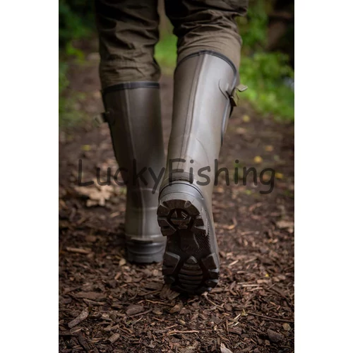 Fox Neoprene Lined Camo khaki Wellies Csizma UK10 EU44