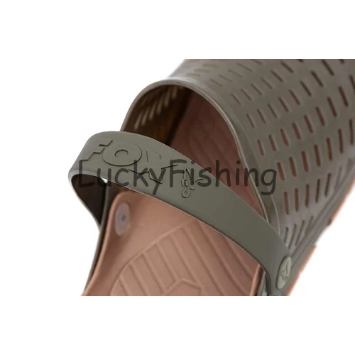Fox Khaki Clogs Horgász Papucs - 43