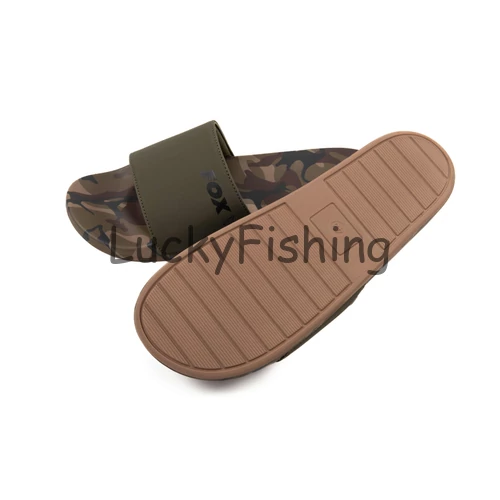 Fox Sliders Khaki/Camo Papucs 41