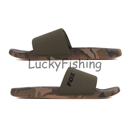 Fox Sliders Khaki/Camo Papucs 41