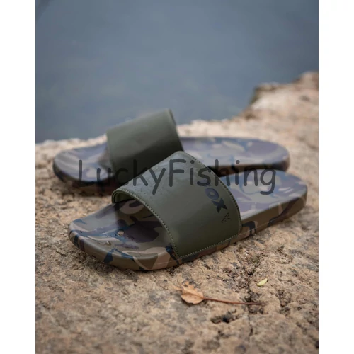 Fox Sliders Khaki/Camo Papucs 41