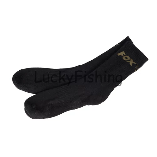Fox Socks - Black- Fekete - Zokni - 40-43