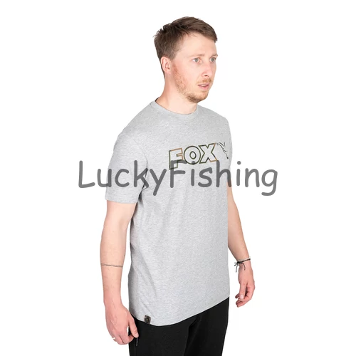 Fox Ltd LW Grey Marl T - Póló Méret: XL