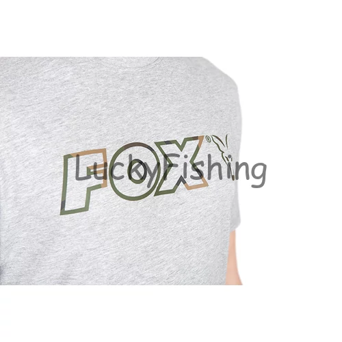 Fox Ltd LW Grey Marl T - Póló Méret: XL