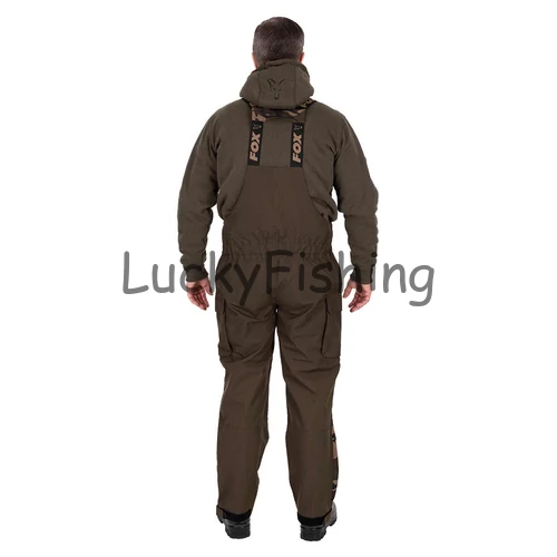Fox RS25K Salopettes Vízálló Kantáros Horgász Nadrág - Khaki - 4XL