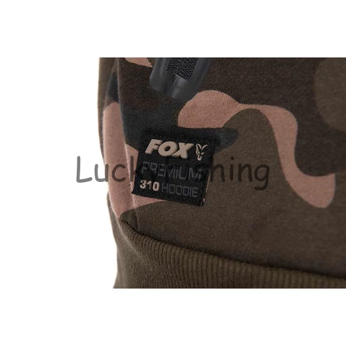 Fox Premium 310 Zipped Hoodie - Camo - Zipzáras Pulcsi - 2XL