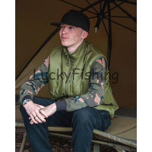 Fox Olive Quilted 100 Gilet Olive Mellény - L