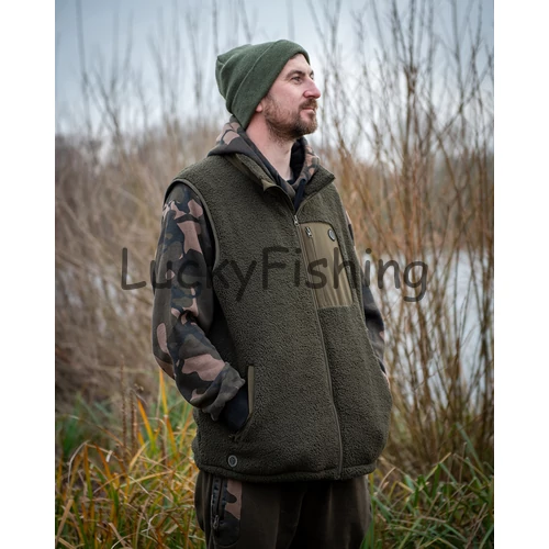 Fox Olive Sherpa Hybrid Gilet - Horgász Mellény - M