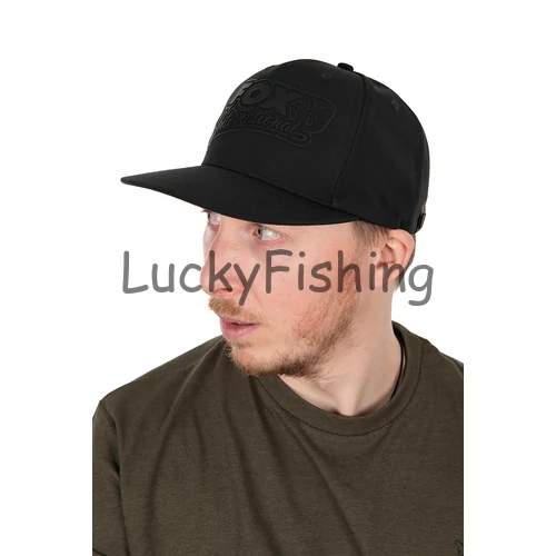 Fox Black/Camo Flat Peak Snapback Cap Baseball Sapka