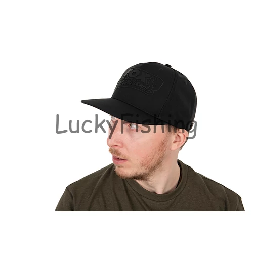 Fox Black/Camo Flat Peak Snapback Cap Baseball Sapka