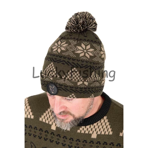 Fox Festive Bobble Karácsonyi Bojtos Sapka