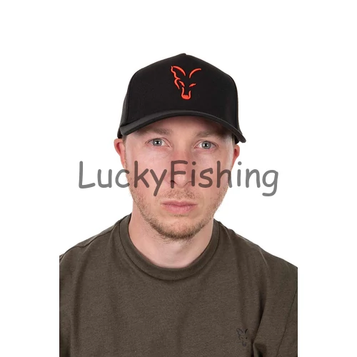 Fox Collection Baseball Cap - Black/Orange - Baseball Sapka