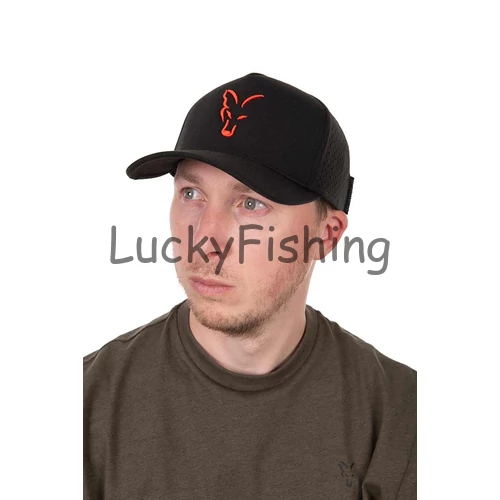 Fox Collection Baseball Cap - Black/Orange - Baseball Sapka