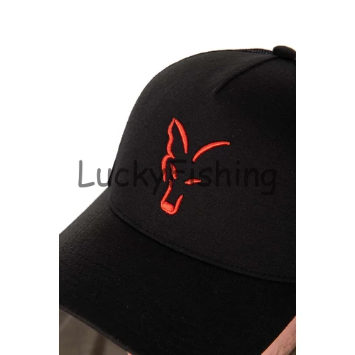 Fox Collection Trucker Cap - Black/Orange - Baseball Sapka