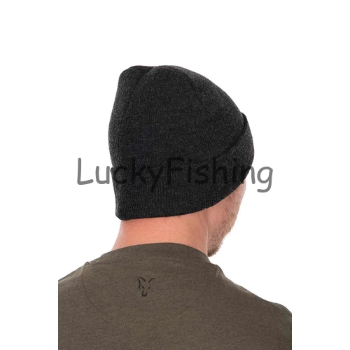 Fox Collection Beanie - Black/Orange - Meleg Sapka