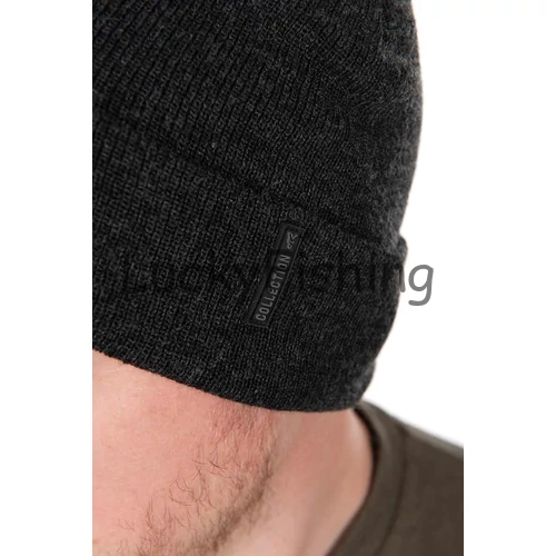 Fox Collection Beanie - Black/Orange - Meleg Sapka