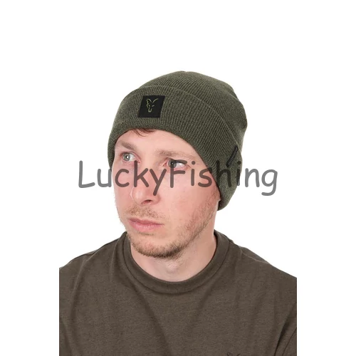 Fox Collection Beanie - Green/Black - Meleg Sapka