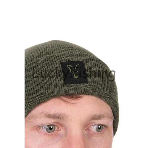 Fox Collection Beanie - Green/Black - Meleg Sapka