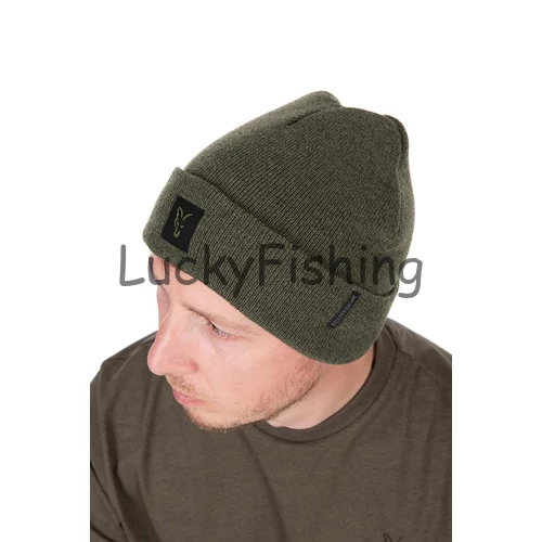 Fox Collection Beanie - Green/Black - Meleg Sapka